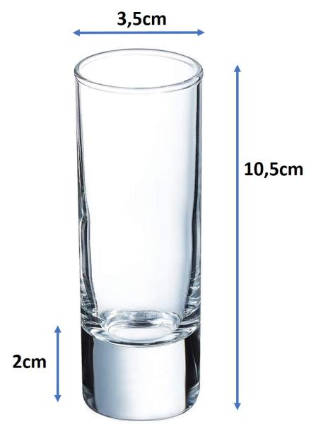 Schnapsglas Islande 6,5cl - 12 Stück